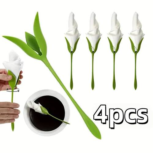 1/4pcs Romantic arrangement of rolled flowers Rose tissue fl