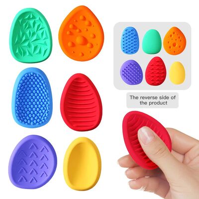 2025 New Fidget Toys Adults Sensory Silicone Stone 6 Pack Te