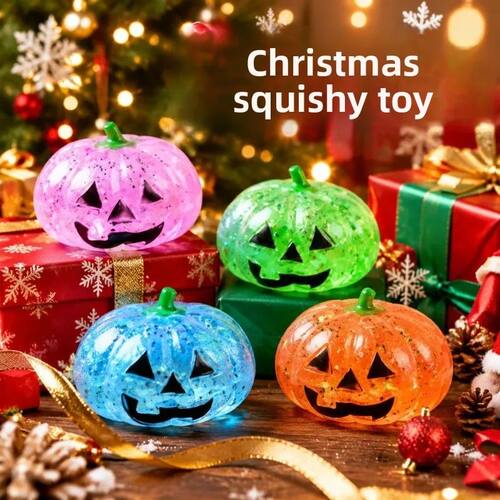 Halloween Pumpkin Maltose Stress Ball Squishy Toy Soft Stres