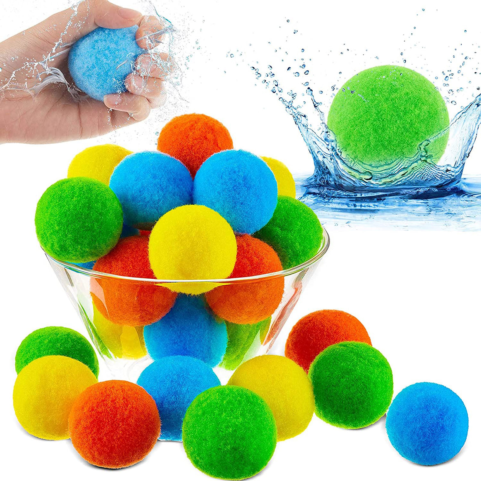 10PCS Reusable Water Balls Novelty And Fun Water Toys Beach