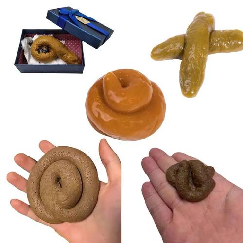 Simulated Feces Prank Props Fake Dog Poop Stress-relieving T