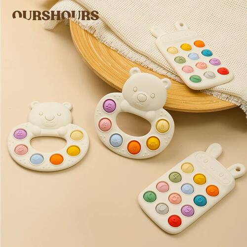 Baby Teething Toys BPA Free Cute Animal Shape Infant Silicon