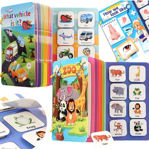 Montessori Baby Busy book My First Quiet Book Paste Early Le