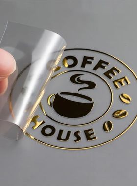 100PCS Custom Transfer 3D Sticker Shiny Gold Silver Transfer