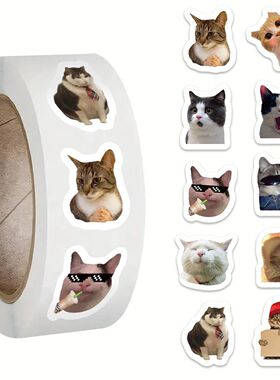100-500pcs Cartoon Meme Cat Stickers For School Reward Stick