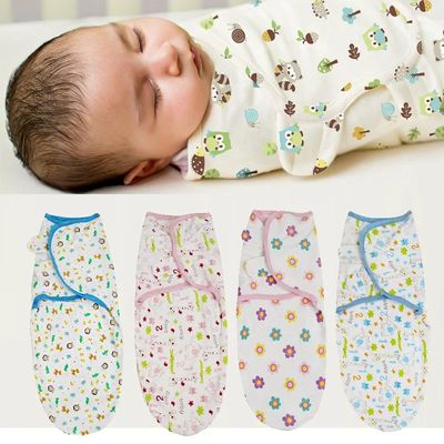 100% Cotton Baby Swaddle 0-3 Months born Wrap Blanket Infant