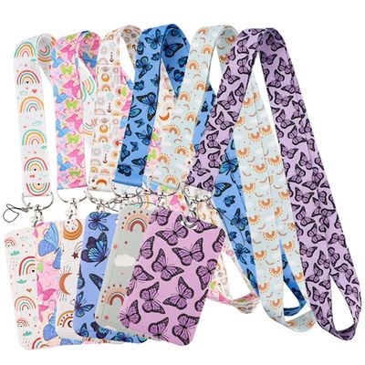 Monarch Butterflies Lanyard Business Credit Card Holder Neck