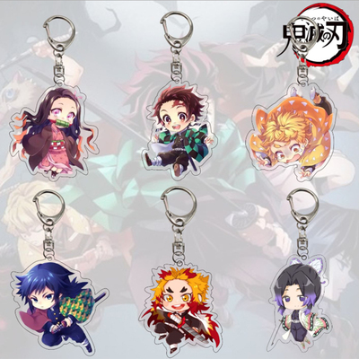 Anime Demon Slayer Keychain Acrylic Kimetsu no Yaiba Blade o