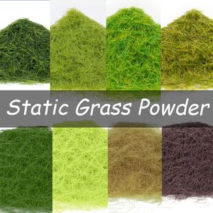 3-8mm Static Grass Powder DIY Lawn Flocking Materials Railwa