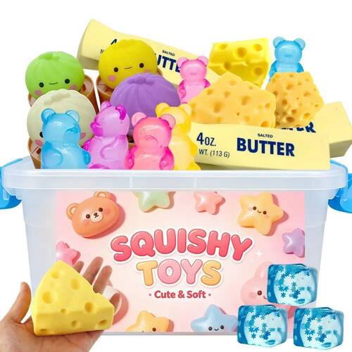 ?Random Includes: Cheese Squeeze Toys, Steamed Buns And Dump