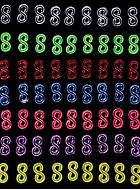 48/100/0/500/1000 Pcs Transparent Loom Rubber Bands Kits S