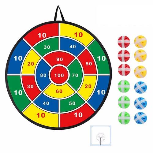 66CM Large Dart Board Kids Dart Board with Sticky Balls Boys