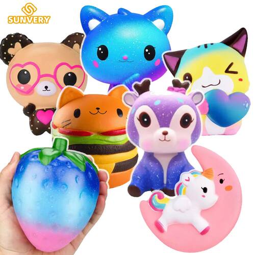Jumbo Squishy Fidget Squishies Cartoon Figure Slow Rising Sq