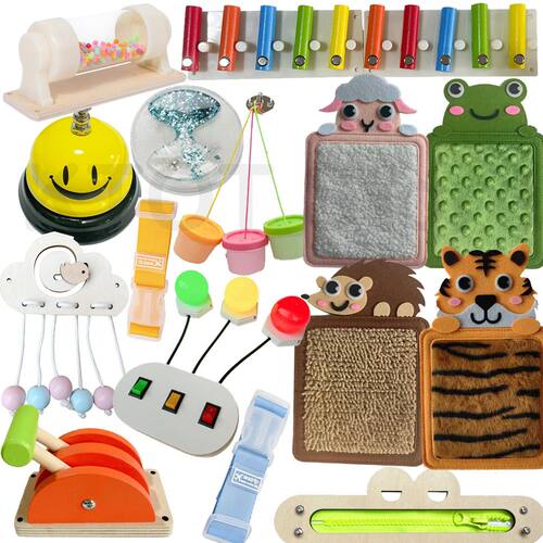 Montessori Busy Board Exercise Babys Hand Eye Coordination F