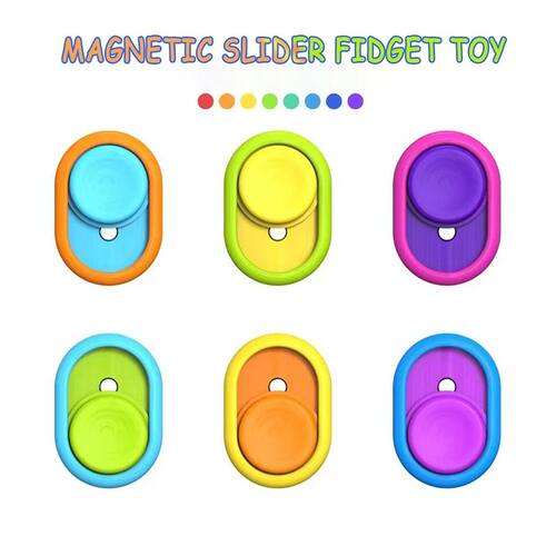 EDC Magnetic Slider Fidget Toy Adults Anti Stress Fingertip