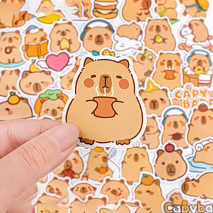 Capybara Cartoon Graffiti Stickers Funny 50Pcs Creative Cute
