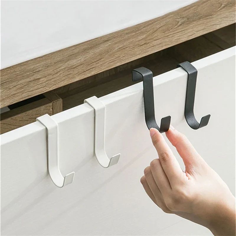 S-Shaped Metal Hook Cabinet Door Hanging Rack Gadgets Holder