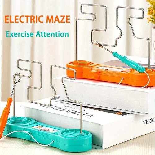 Kids Electric Shock Toy Education Electric Touch Maze Game P