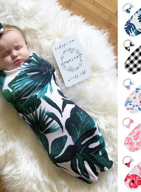 Newborn Baby Swaddle Wrap Blanket Sleeping Bag Sleep Headban