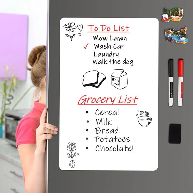 Fridge Magnet Magnetic WhiteBoard A3 A4 A5 Dry Erase Board R