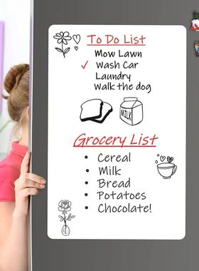 Fridge Magnet Magnetic WhiteBoard A3 A4 A5 Dry Erase Board R