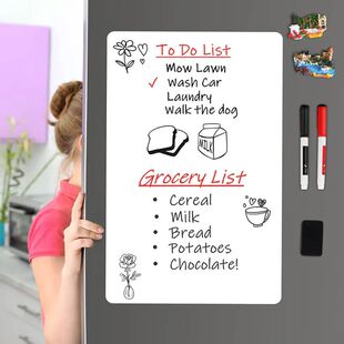 Fridge Magnet Magnetic WhiteBoard A3 A4 A5 Dry Erase Board R