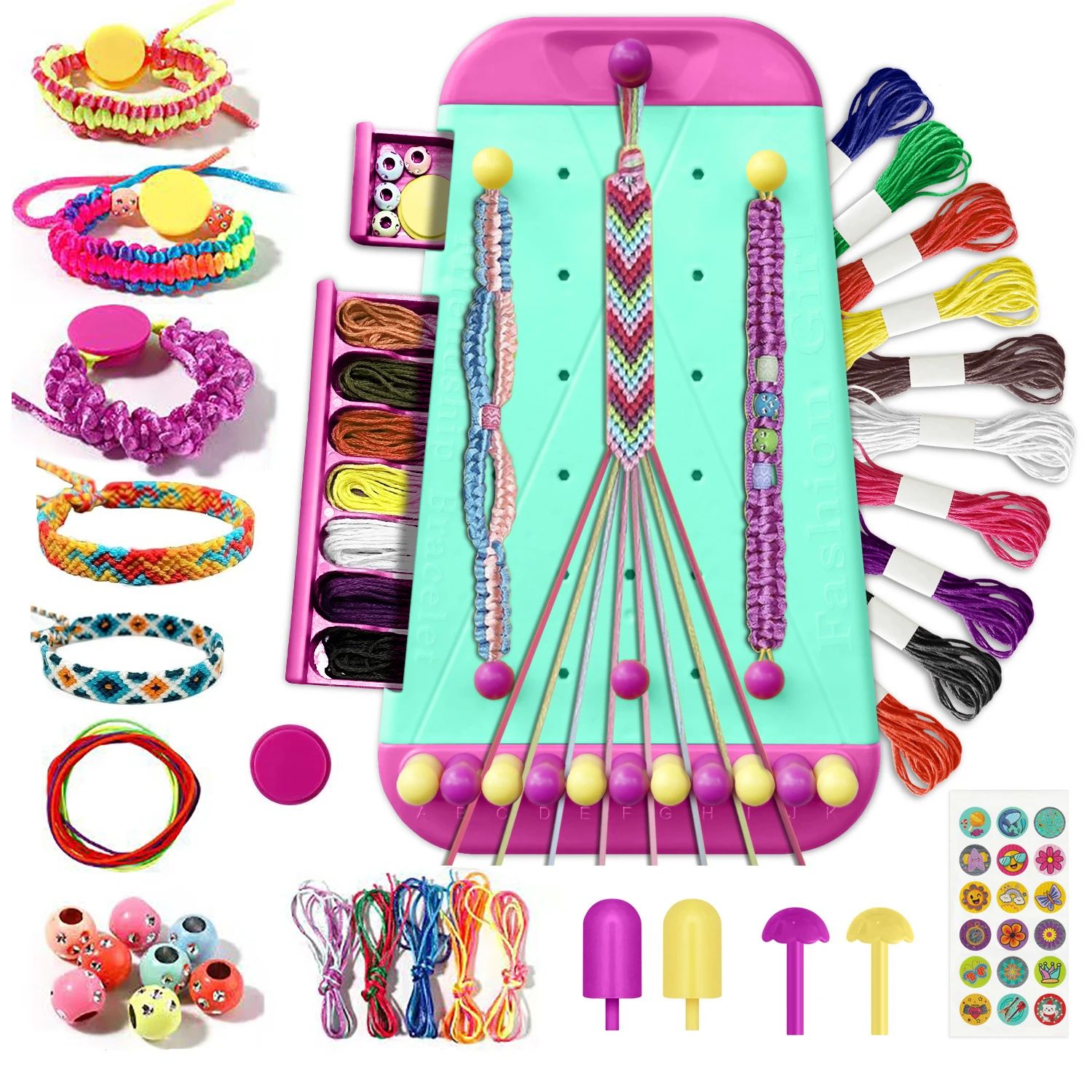 Friendship Bracelet Jewelry Making Kit for Girls Arts and Cr