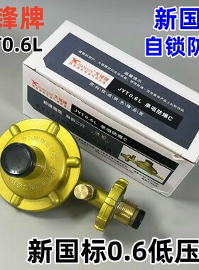 先锋牌家用防爆带表煤气阀0.6低压阀调压热水器液化石油气减压阀