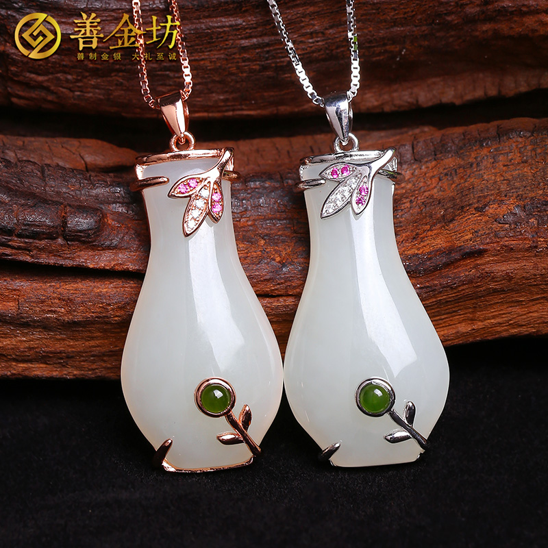 花瓶吊坠项链平安花瓶颈饰礼物