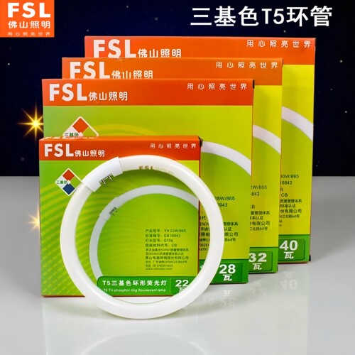 佛山照明环形管 22W28W32W40W55W 环形灯管佛山圆形照明T5环形管