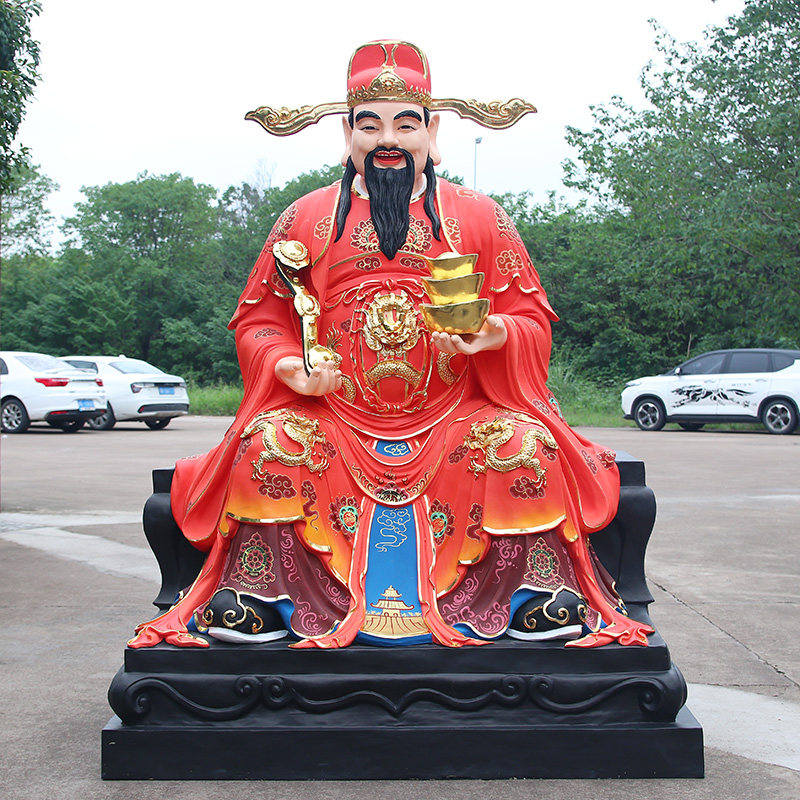 华音殿财神爷树脂玻璃钢佛像
