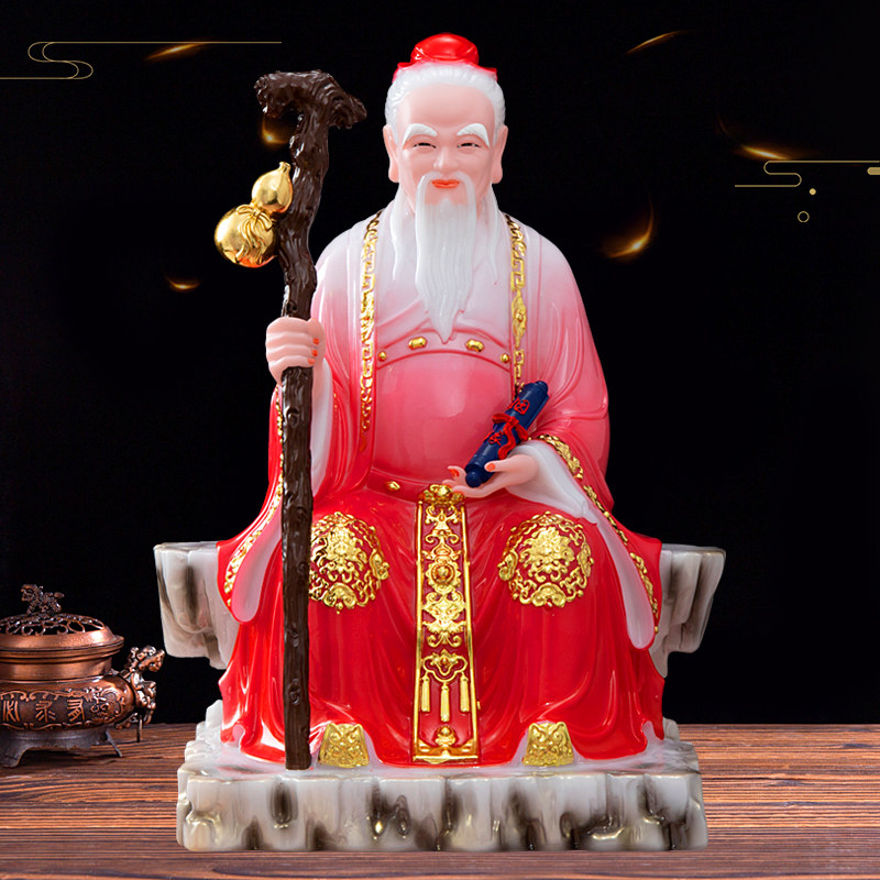 月老神像牵红线月下老儿