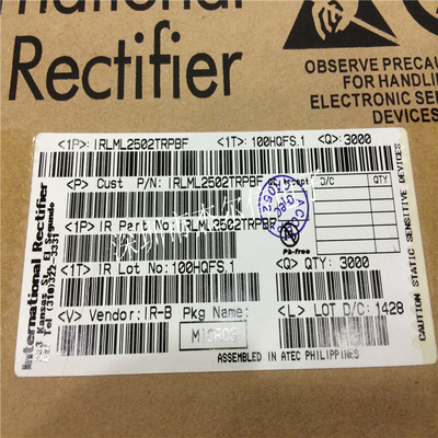 IRLML2502TRPBF IRLML2502丝印G INFINEON SOT-23进口原装 可直拍