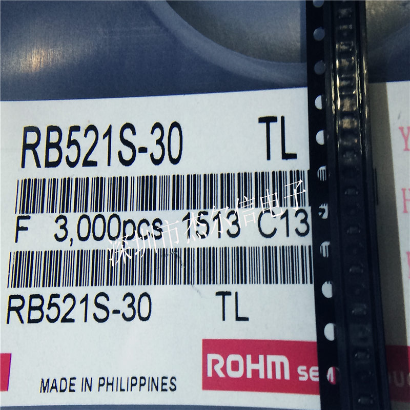 RB521S-30 ROHM SOD-523 肖特基二极管 全新进口原装 可直拍 出样
