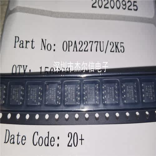 OPA2277U/2K5 OPA2277U K TI SOP-8 全新进口原装 可直拍 出样