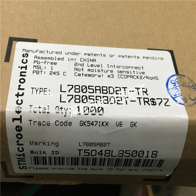 L7805ABD2T-TR L7805AB2T L7805 ST TO-263 进口原装 可直拍 出样