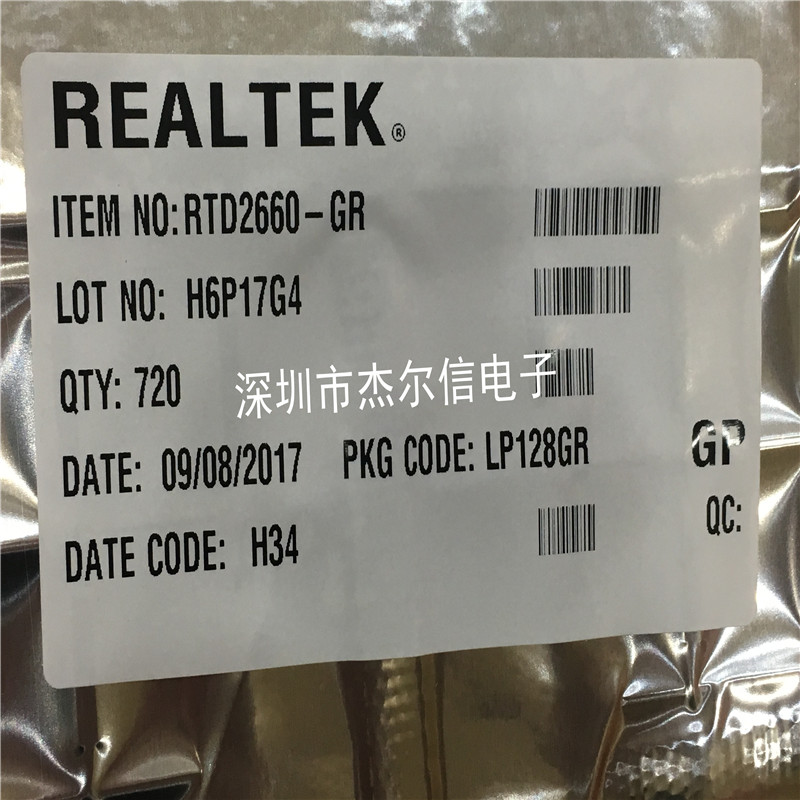 RTD2660-GR RTD2660 REALTEK QFP128 全新进口原装 可直拍 出样