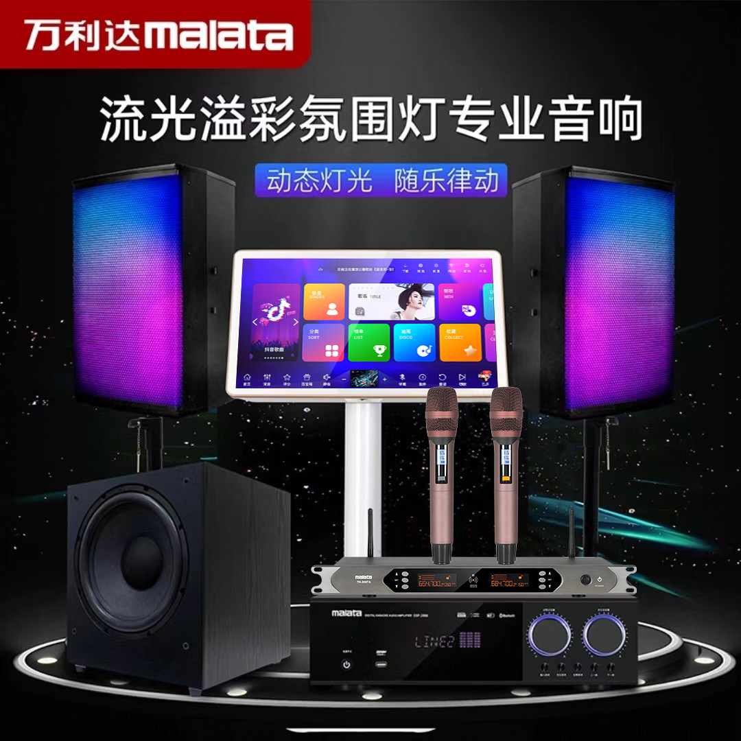 全频专业音箱12寸家用ktv卡拉ok会议室通用演出高音质音响套装