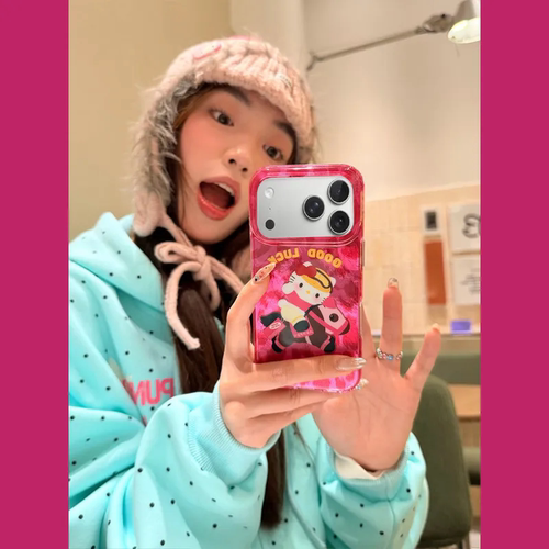 少女心赛马kt适用iPhone14promaxr16E苹果178手机壳15Plus112xs13