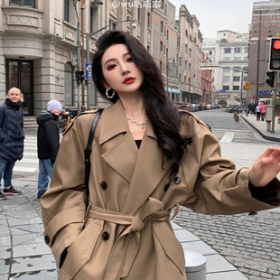 英伦风长款松弛感风衣外套女2025年秋冬季新款大衣超好看休闲法式