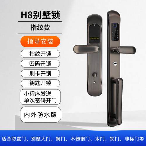 智能锁别墅防水防冻防盗门