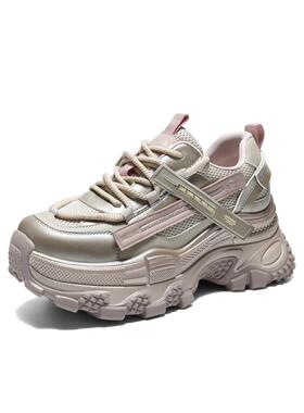 百丽厚底机能风老爹鞋运动女鞋子2026春新款舒适休闲单鞋B3014AM6