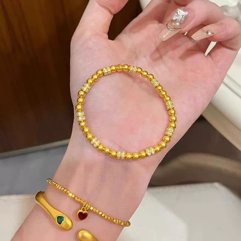 古法传承镶钻小蛮腰跑环手链