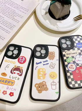 适用于OPPO A3X A58 A6PRO A93 A2M小胖妞贴皮彩绘卡通手机软壳RENO15C/13/12/11/9精孔瞳眼防摔保护套A5活力