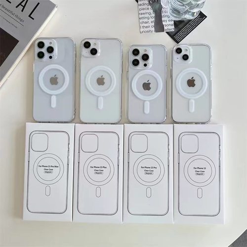 适用于苹果16PROMAX 16E 16PLUS 15PROMAX亚克力磁吸手机壳iphone 11 12 13 14pro XR XSmax简约透明保护套7P