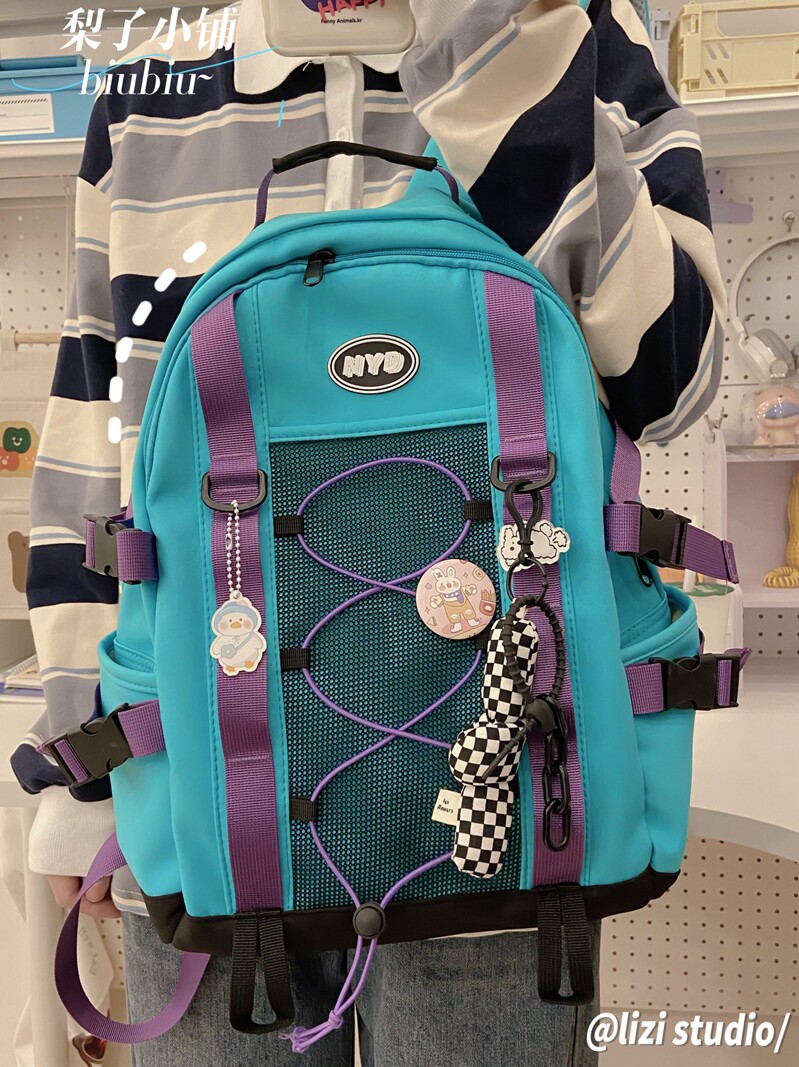 RIKAS NICHE DESIGN LARGE-CAPACITY LIGHT SPORTS STYLE FEMALE COLLEGE STUDENT SCHOOLBAG JUNIOR HIGH SCHOOL JAPANESE BACKPACK