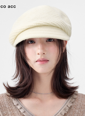 Lacoco100%绵羊毛贝雷帽女
