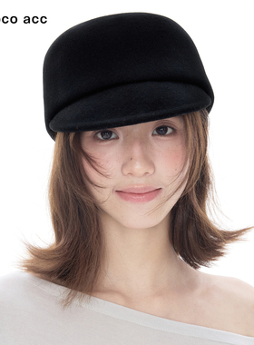 Lacoco法式100%羊毛马术帽女