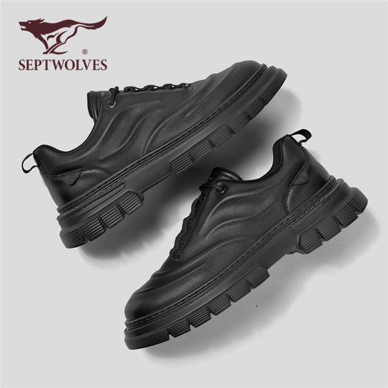 七匹狼秋季新款增高休闲工装潮鞋