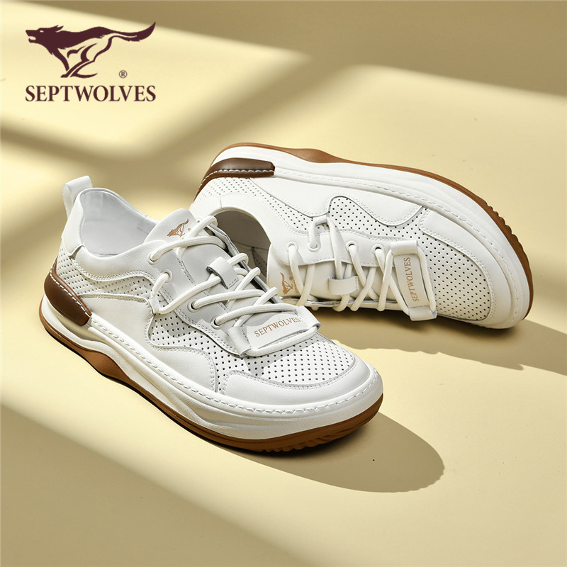 七匹狼夏季新款透气百搭小白潮鞋